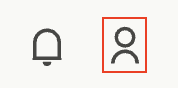 Profile Icon in top-right of account.